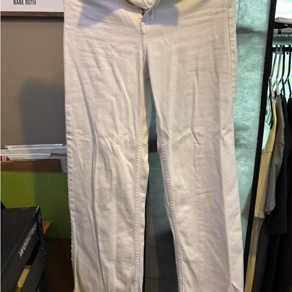 H&M Women's Straight Leg Jeans - Cream